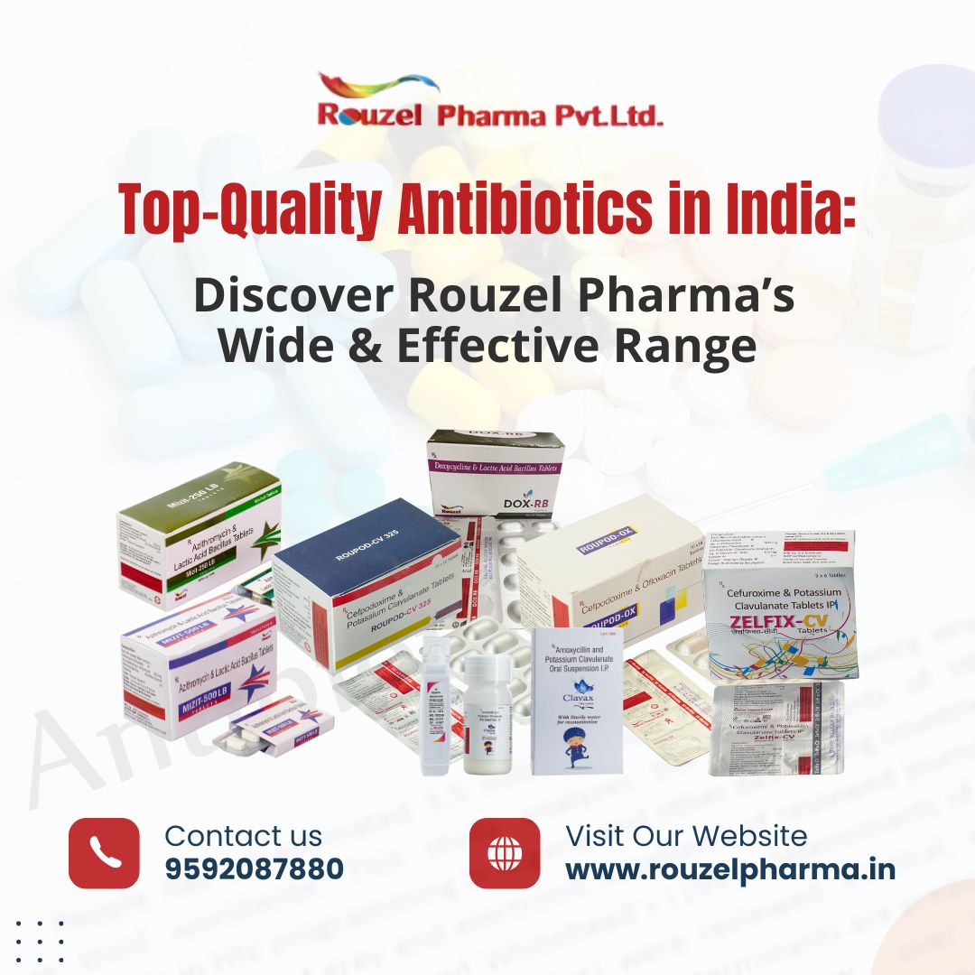 Top-Quality Antibiotics in India: Discover Rouzel Pharma’s Wide & Effective Range
