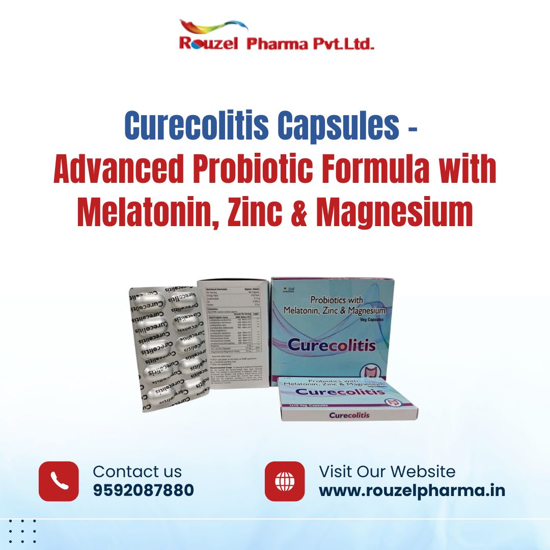 Curecolitis Capsules – Advanced Probiotic Formula with Melatonin, Zinc & Magnesium
