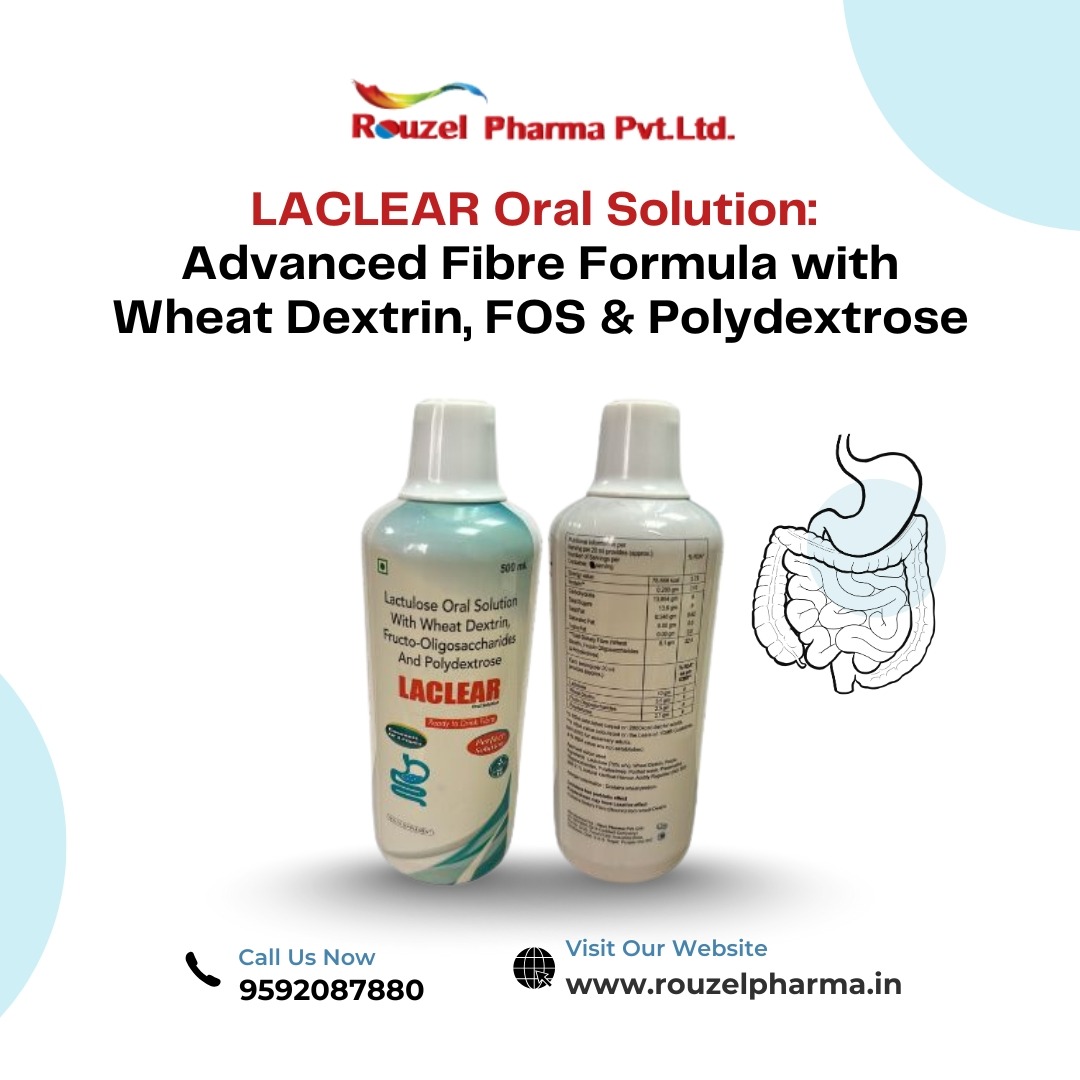 LACLEAR Oral Solution: Advanced Fibre Formula with Wheat Dextrin, FOS & Polydextrose