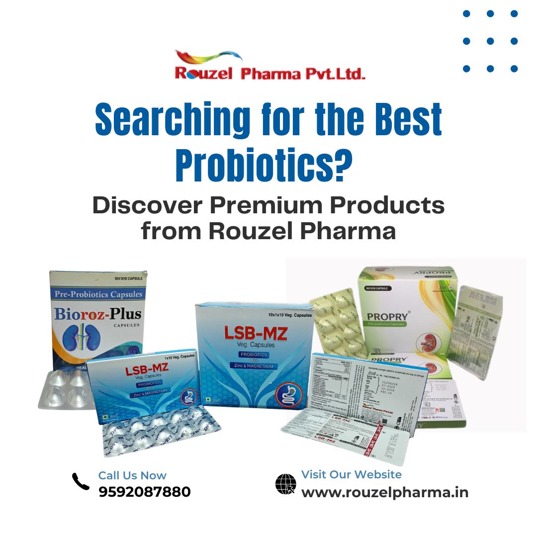 Searching for  Best Probiotics? Discover the Premium  Range from Rouzel Pharma – LSB-MZ, PROPRY & BIOROZ
