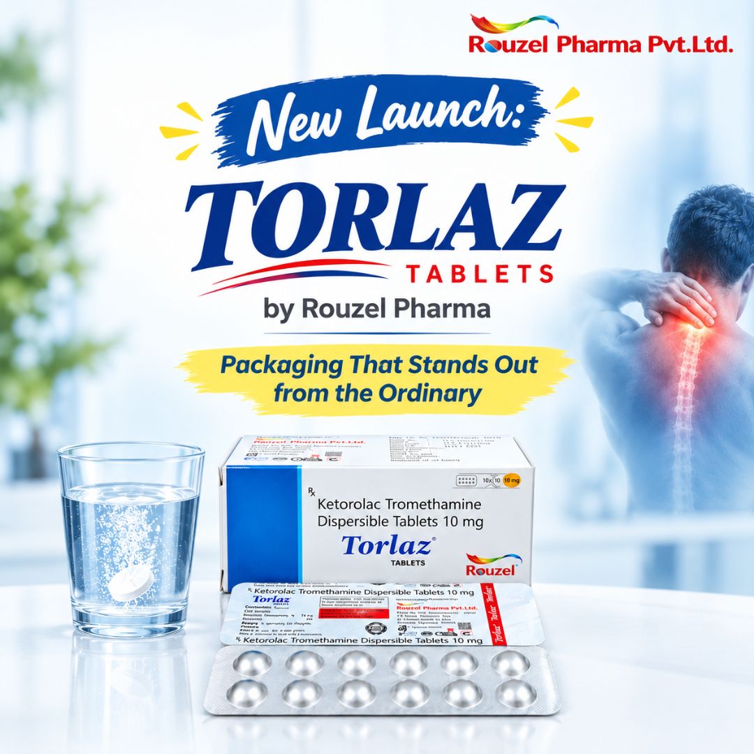 New Launch: TORLAZ Tablets by Rouzel Pharma – Packaging That Stands Out from the Ordinary