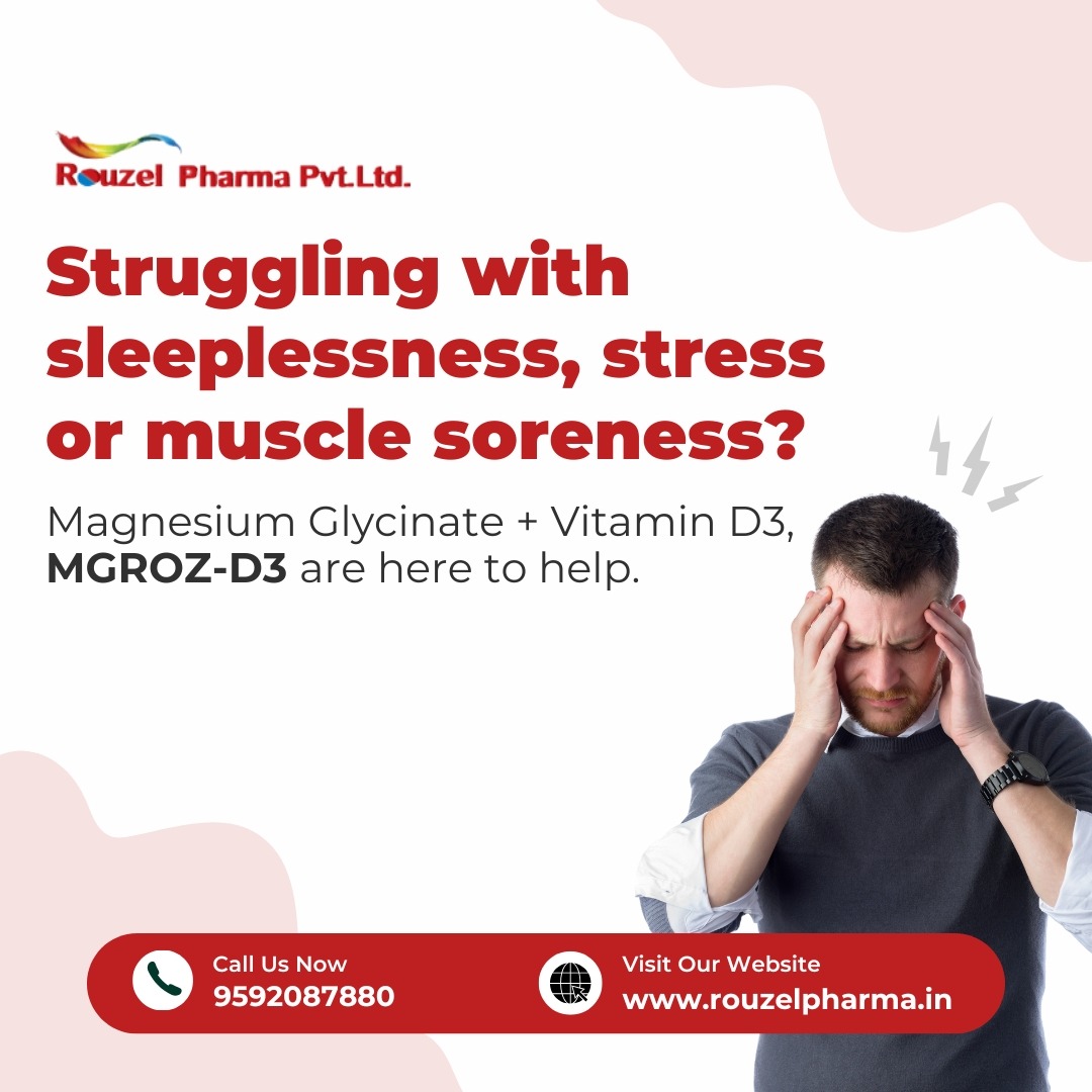 Struggling with sleeplessness,stress or muscle soreness? You’re not alone! MGROZ are here to help