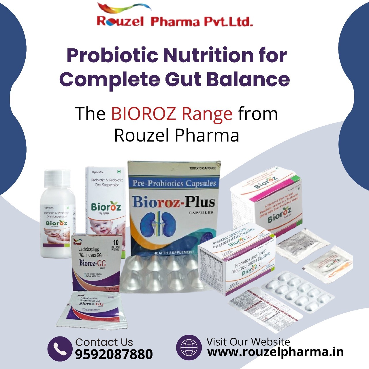 Probiotic Nutrition for Complete Balance – The BIOROZ Range from Rouzel Pharma