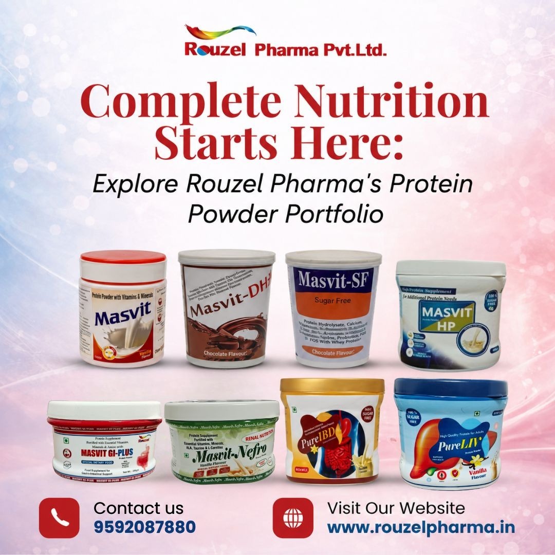 Complete Nutrition Starts Here: Explore Rouzel Pharma’s Protein Powder Portfolio