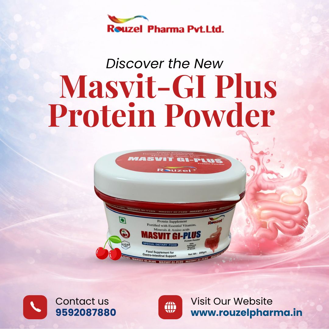 Discover the New Masvit-GI Plus Protein Powder | Rouzel Pharma’s Solution for Gastro-Intestinal Support